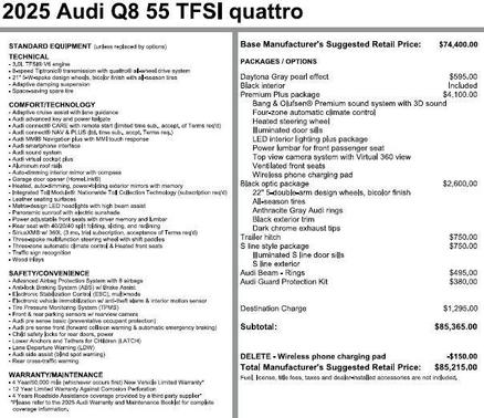 2025 Audi Q8 55 Premium Plus