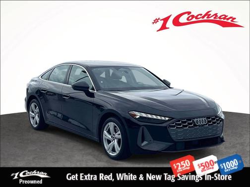 BLK/Black 2025 Audi A5 Premium Plus TFSI quattro S tronic