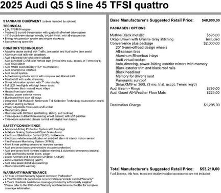 2025 Audi Q5 45 S line Premium