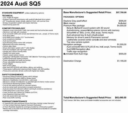 2024 Audi SQ5 3.0T Premium Plus