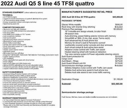 2022 Audi Q5 45 S line Premium Plus