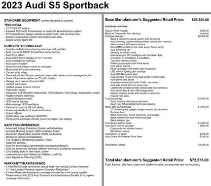 2023 Audi S5 3.0T Prestige