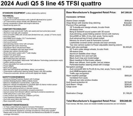 2024 Audi Q5 45 S line Premium Plus