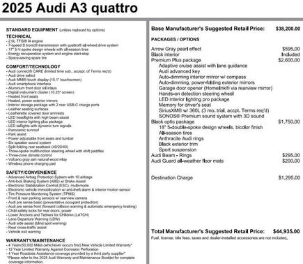 2025 Audi A3 Premium