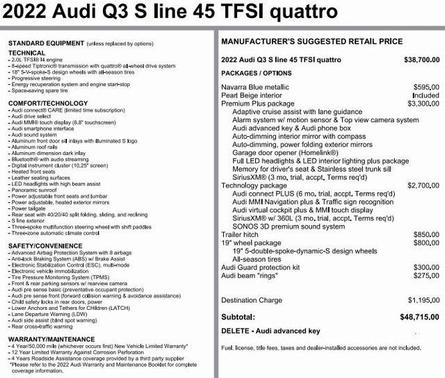 2022 Audi Q3 45 S line Premium Plus
