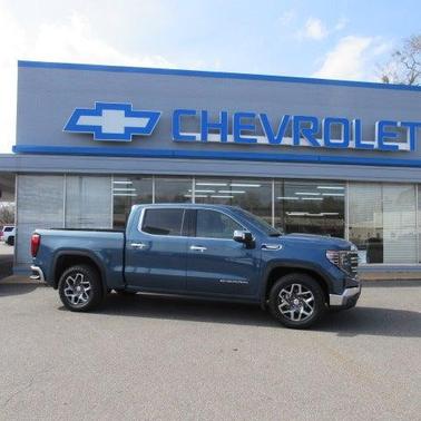 Pacific Blue Metallic 2021 GMC Sierra 1500 SLT