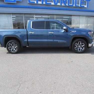 Pacific Blue Metallic 2021 GMC Sierra 1500 SLT