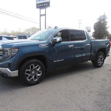 Pacific Blue Metallic 2021 GMC Sierra 1500 SLT