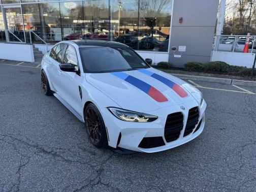 Alpine White 2022 BMW M3 Competition xDrive, CLEAN CARFAX, WHITE/RED, VERY CLEAN!!!