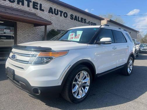 White Platinum Metallic Tri-Coat 2015 Ford Explorer Limited