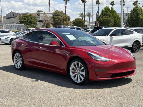 Red Multi-Coat 2018 Tesla Model 3 Long Range