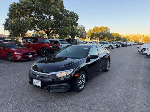 Crystal Black Pearl 2018 Honda Civic LX