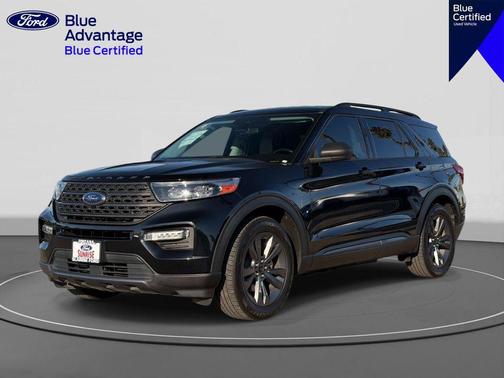 AGATE BLACK METALLIC 2021 Ford Explorer XLT