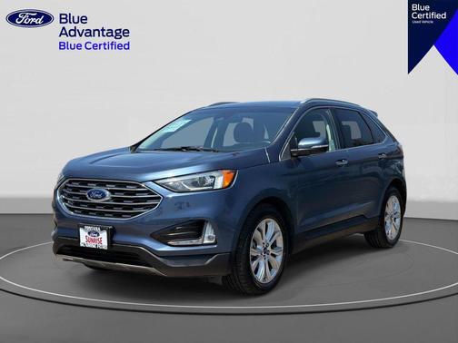 BLUE METALLIC 2019 Ford Edge Titanium