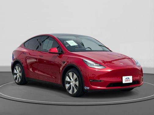 Red Multi-Coat 2021 Tesla Model Y Long Range Dual Motor All-Wheel Drive