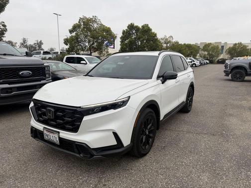 Platinum White Pearl 2025 Honda CR-V Hybrid Sport FWD