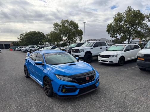 Boost Blue Pearl 2021 Honda Civic Type R Touring