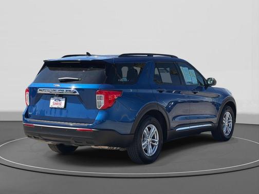 ATLAS BLUE METALLIC 2022 Ford Explorer XLT
