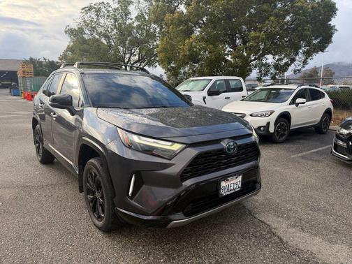 Magnetic Gray Metallic/Midnight Black Metallic 2023 Toyota RAV4 Hybrid SE