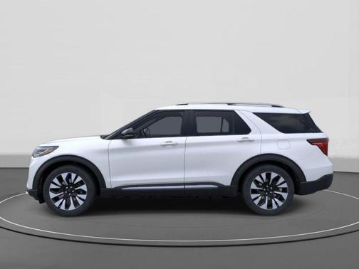 Star White Metallic Tri-Coat 2026 Ford Explorer Platinum