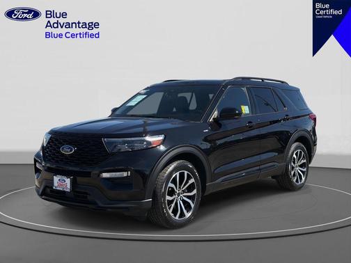 AGATE BLACK METALLIC 2022 Ford Explorer ST-Line