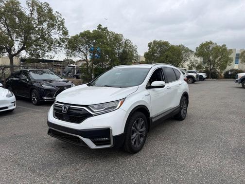 Platinum White Pearl 2020 Honda CR-V Hybrid Touring