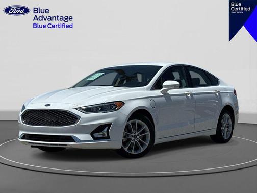 OXFORD WHITE 2019 Ford Fusion Energi Titanium