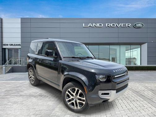 Santorini Black 2025 Land Rover Defender P300 S