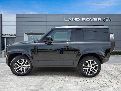 Santorini Black 2025 Land Rover Defender P300 S