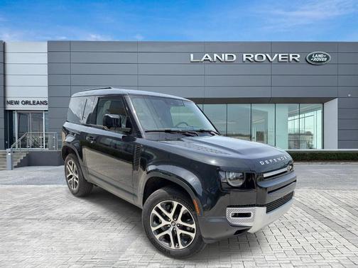 Santorini Black 2025 Land Rover Defender P300 S
