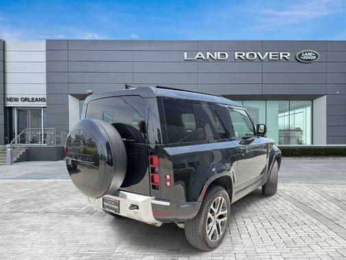 Santorini Black 2025 Land Rover Defender P300 S