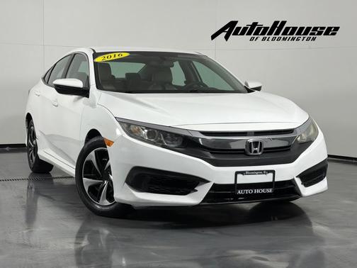 White 2016 Honda Civic LX