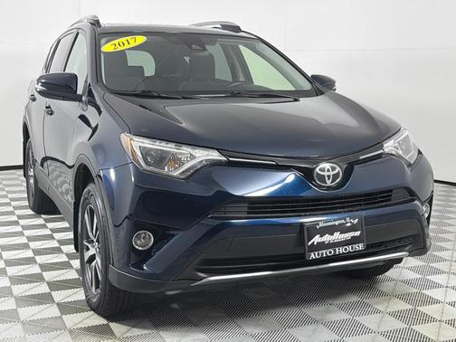 Blue 2017 Toyota RAV4 XLE