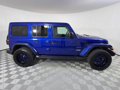 Blue 2020 Jeep Wrangler Unlimited Sahara