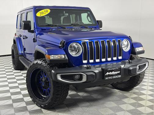 Blue 2020 Jeep Wrangler Unlimited Sahara