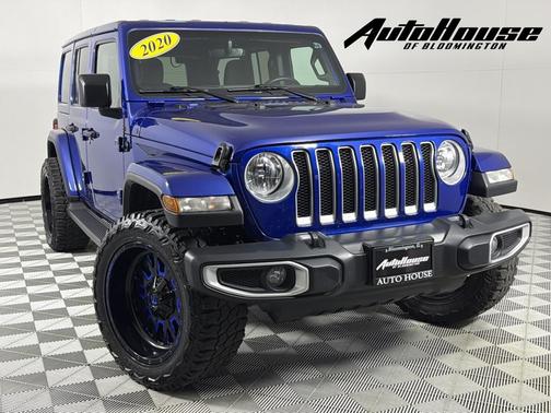 Blue 2020 Jeep Wrangler Unlimited Sahara
