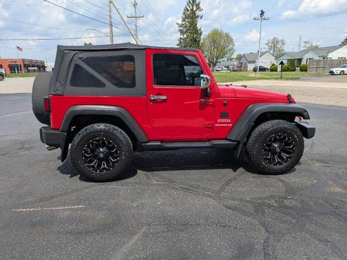 RED 2010 Jeep Wrangler Sport