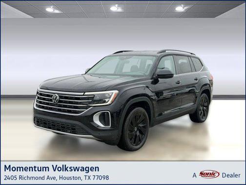 deep black pearl 2026 Volkswagen Atlas 2.0T SE w/Technology