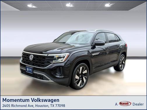 Deep Black Pearl 2024 Volkswagen Atlas Cross Sport 2.0T SE w/Technology 4MOTION