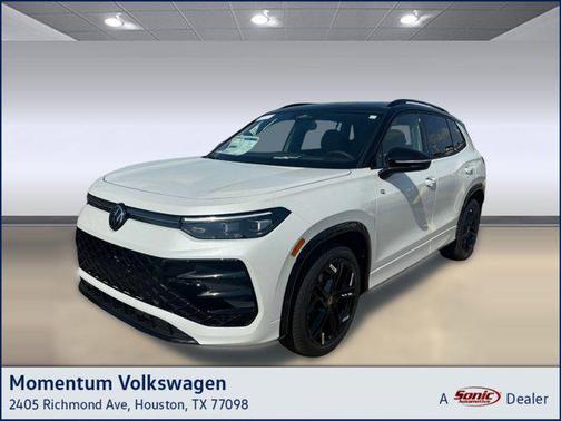Opal White w/Deep Black Roof 2026 Volkswagen Tiguan 2.0T SE R-Line Black