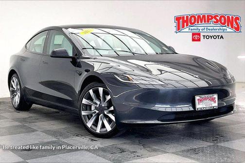 Stealth Grey 2025 Tesla Model 3 Long Range