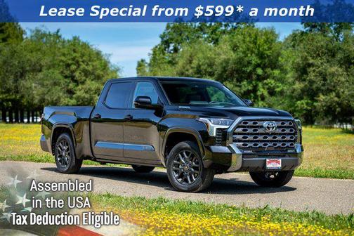 Midnight Black Metallic 2025 Toyota Tundra Hybrid Platinum