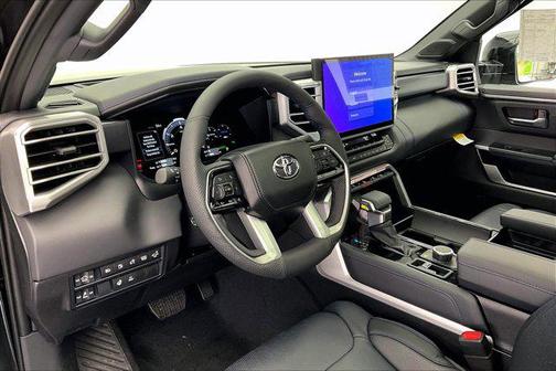 Midnight Black Metallic 2025 Toyota Tundra Hybrid Platinum