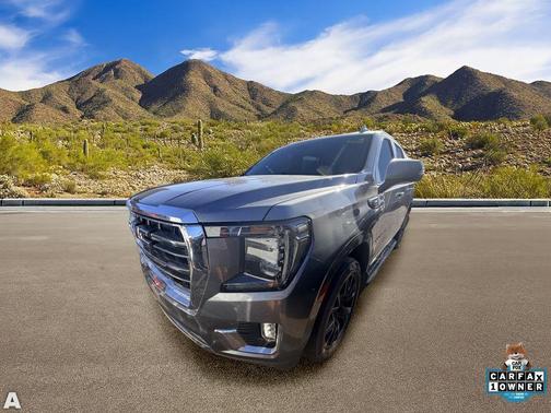 Satin Steel Metallic 2021 GMC Yukon SLT