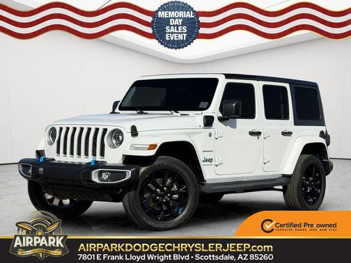 Bright White Clearcoat 2023 Jeep Wrangler 4xe Sahara