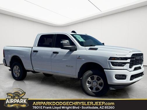 Bright White Clearcoat 2026 RAM 2500 Big Horn Crew Cab 4x4 6'4' Box