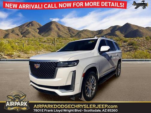 Crystal White 2021 Cadillac Escalade Premium Luxury