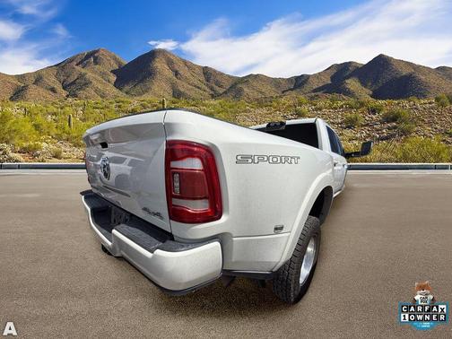 Pearl White 2021 RAM 3500 Laramie Crew Cab 4x4 8' Box