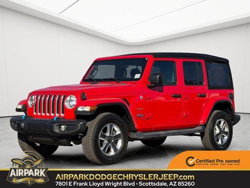 Firecracker Red Clearcoat 2023 Jeep Wrangler 4-Door Sahara 4x4