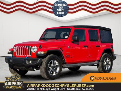 Firecracker Red Clearcoat 2023 Jeep Wrangler 4-Door Sahara 4x4
